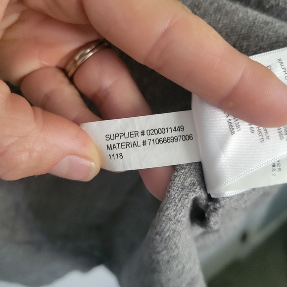 Ralph Lauren Polo Classic Fit Gray Shirt with Black Pony Men's Large - Picture 7 of 8